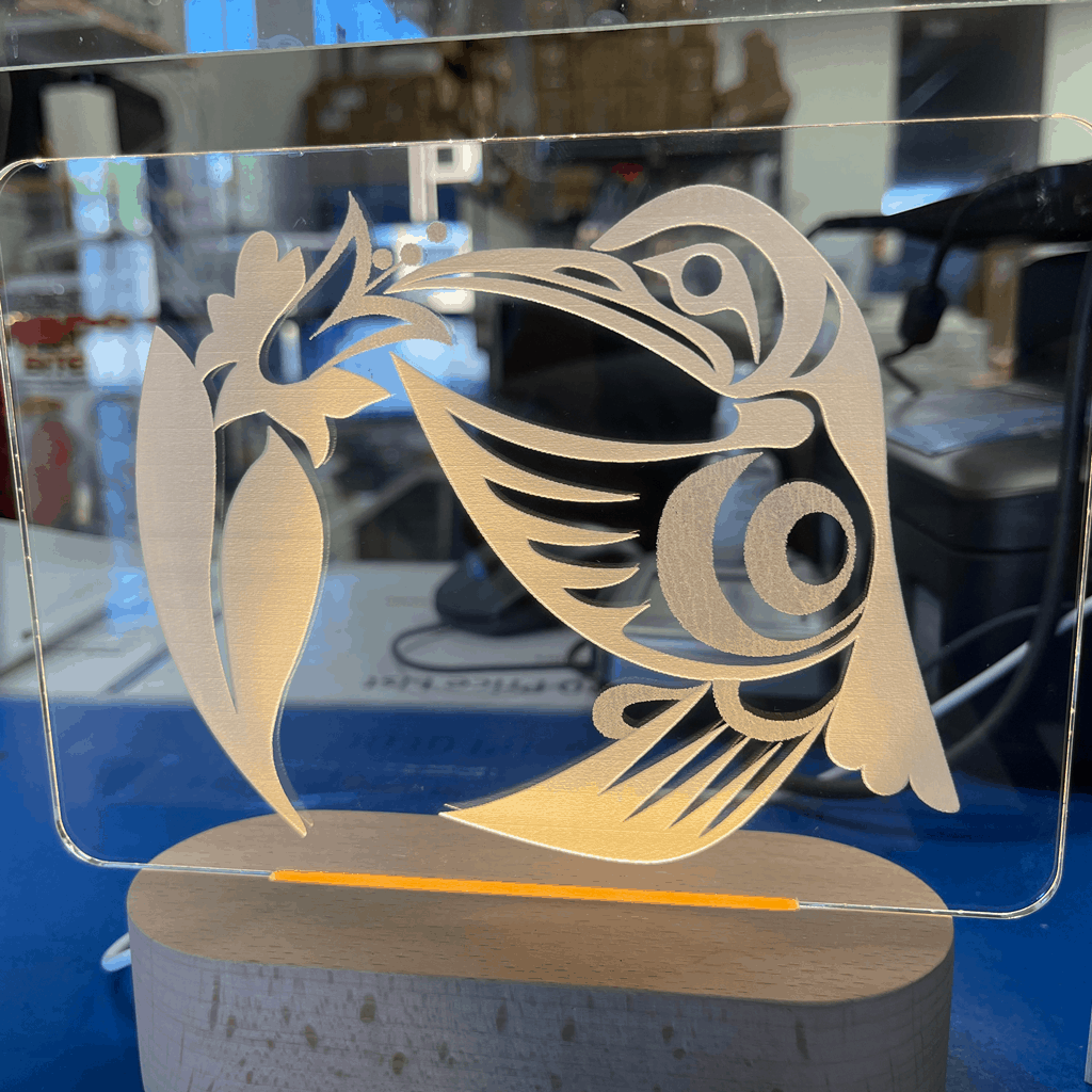 Laser engraving and CNC cutting Vancouver project 2