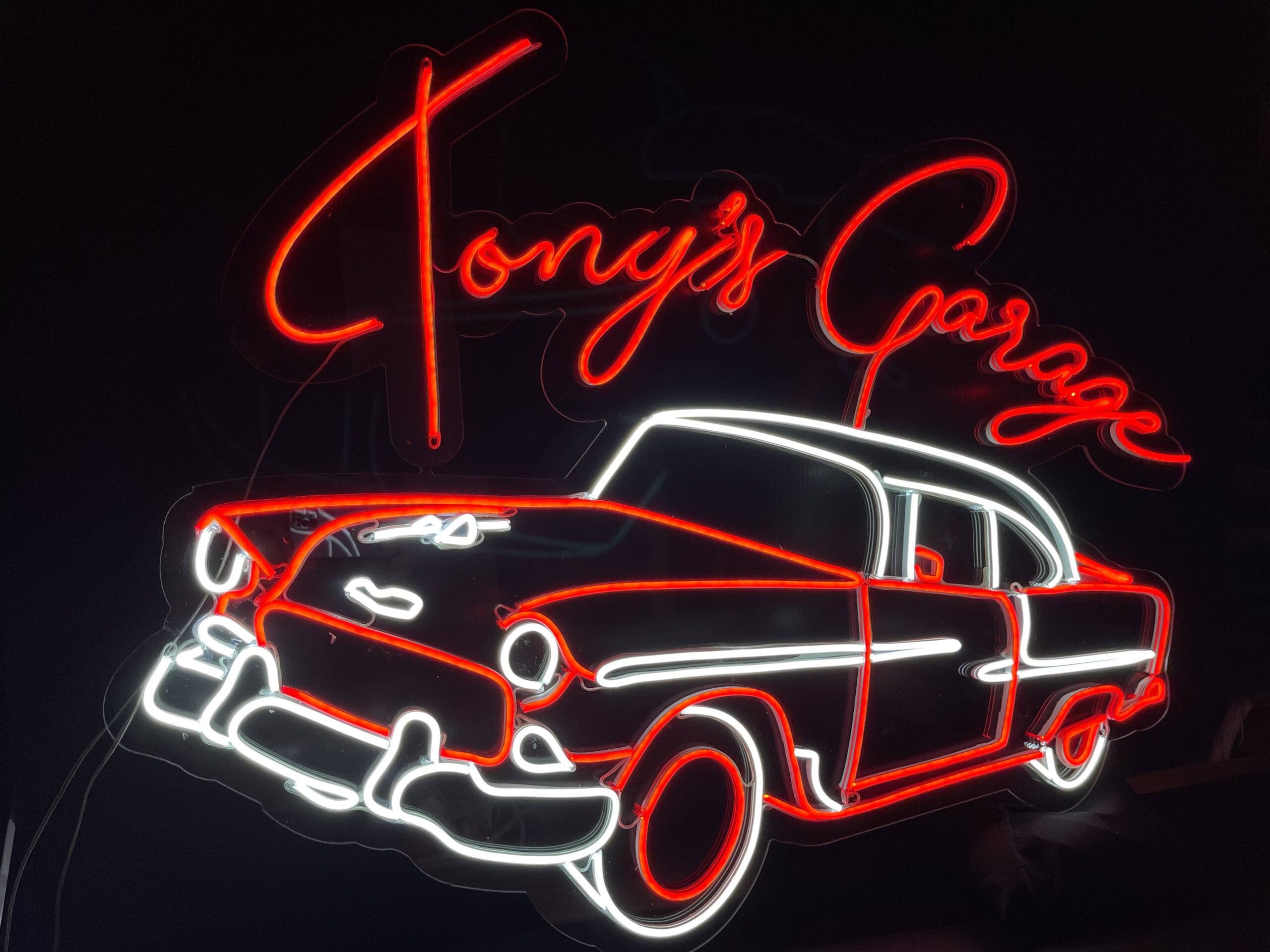 Classic Car Garage Sign