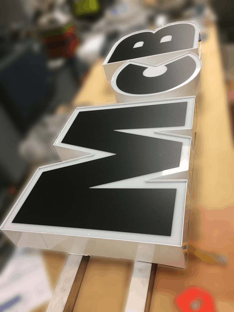 Custom channel letter sign Vancouver example 1