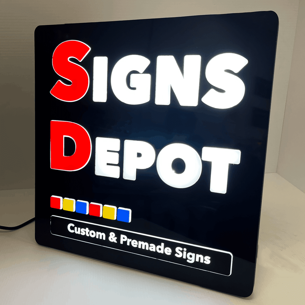 Custom light box sign Vancouver candidate 18