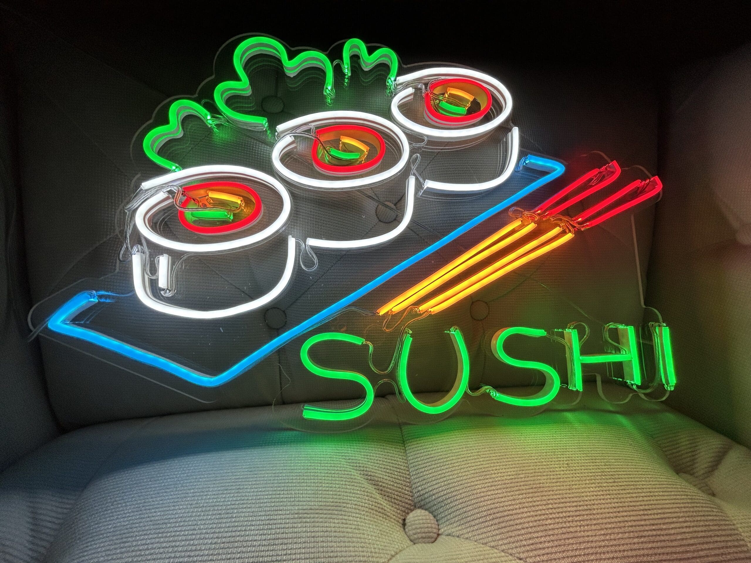 Sushi Roll Tray Neon Sign