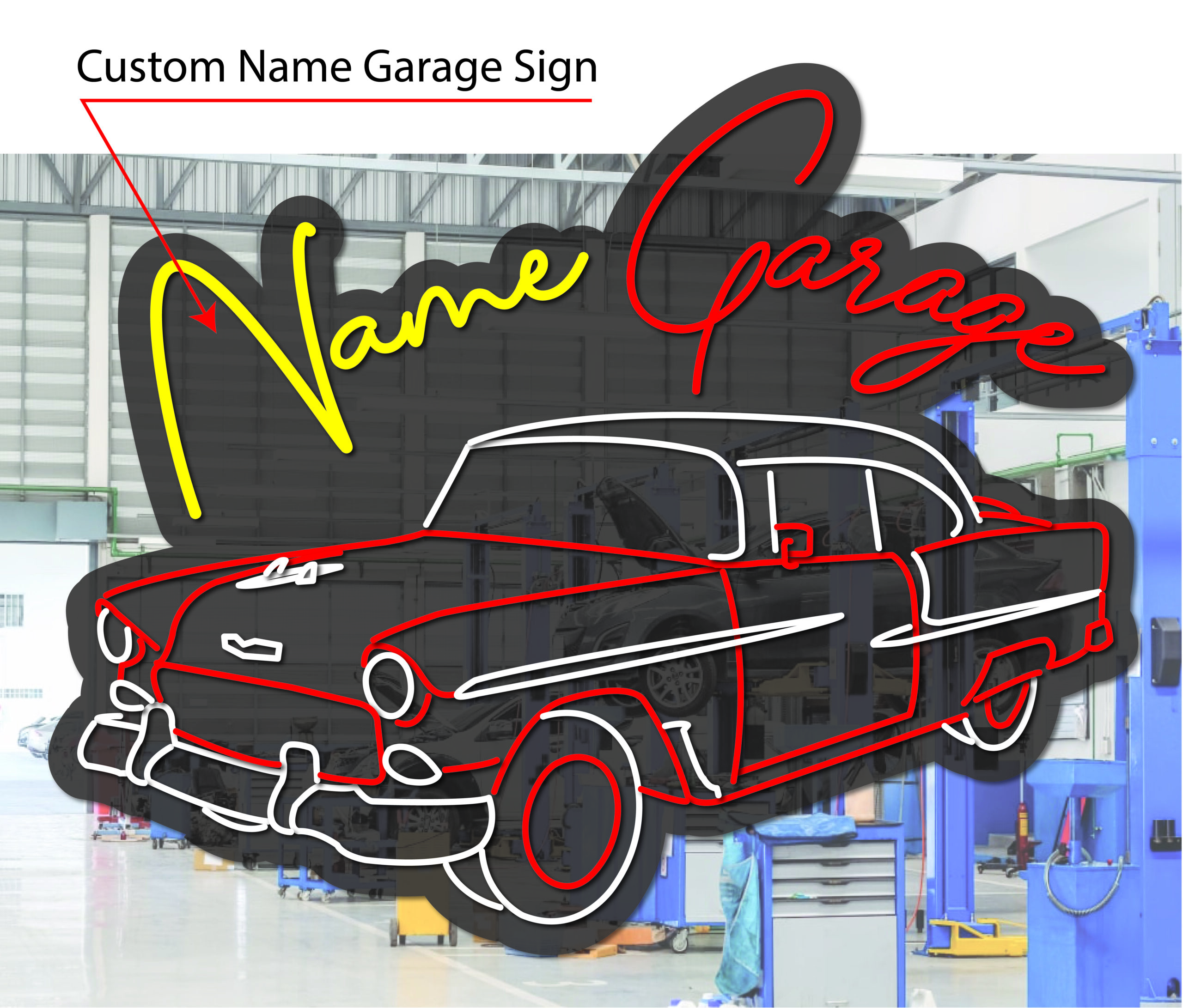 Classic Car Garage Sign - Image 2
