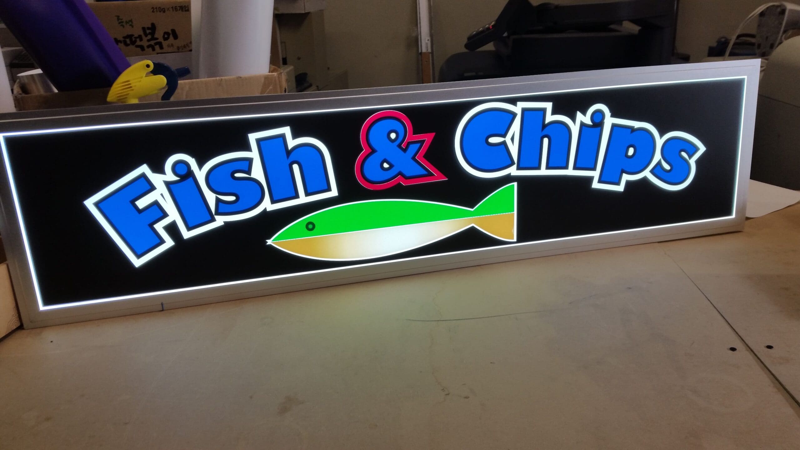 Custom light box sign Vancouver candidate 5